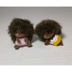 Calico Critters Sylvanian Families 2 Baby Hedgehog Babies Twins Hedgehogs